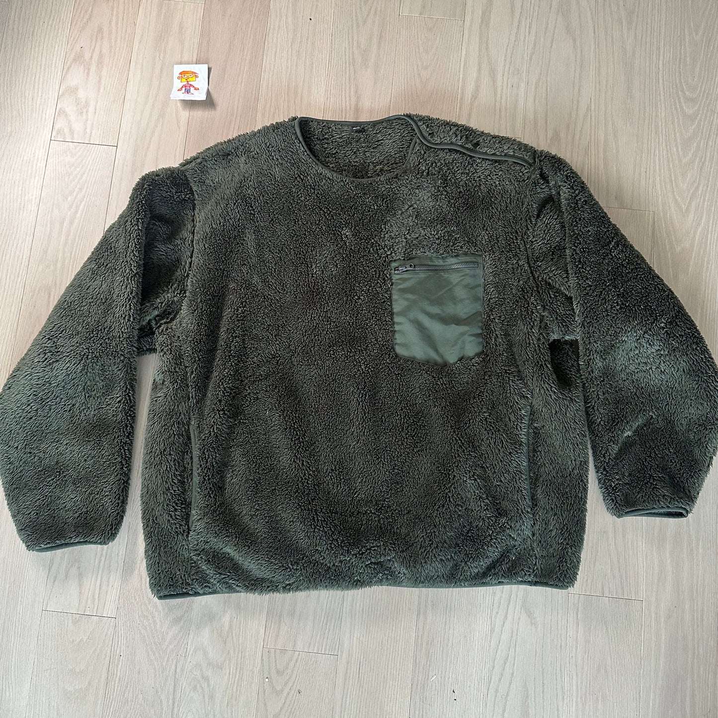 UNIQLO // Fleece Green Pullover